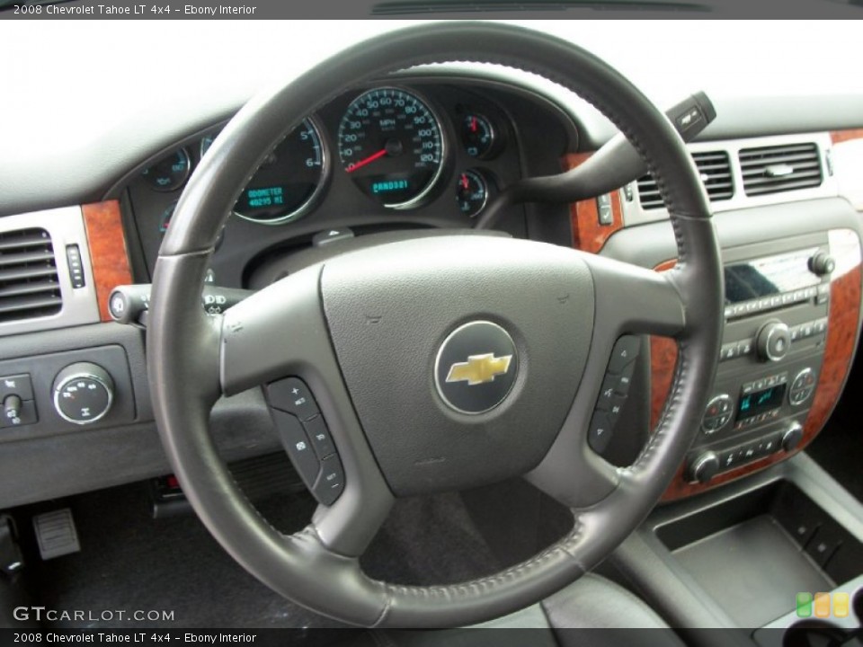 Ebony Interior Steering Wheel for the 2008 Chevrolet Tahoe LT 4x4 #52922511