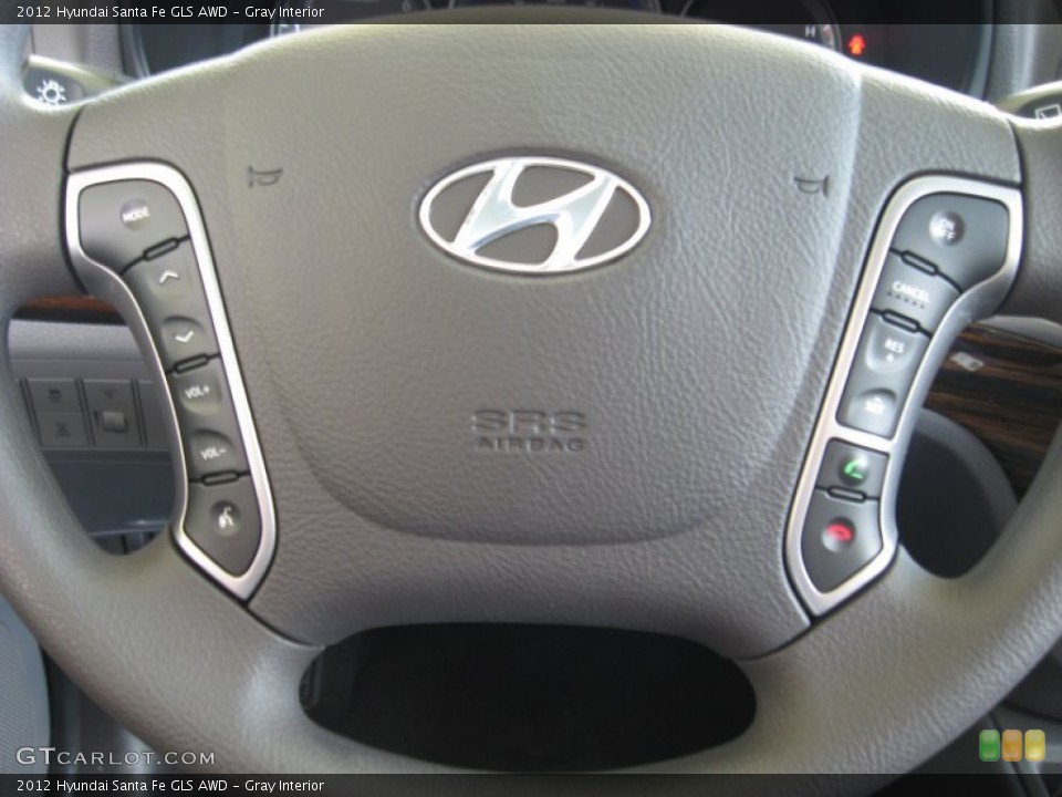 Gray Interior Controls for the 2012 Hyundai Santa Fe GLS AWD #52922995