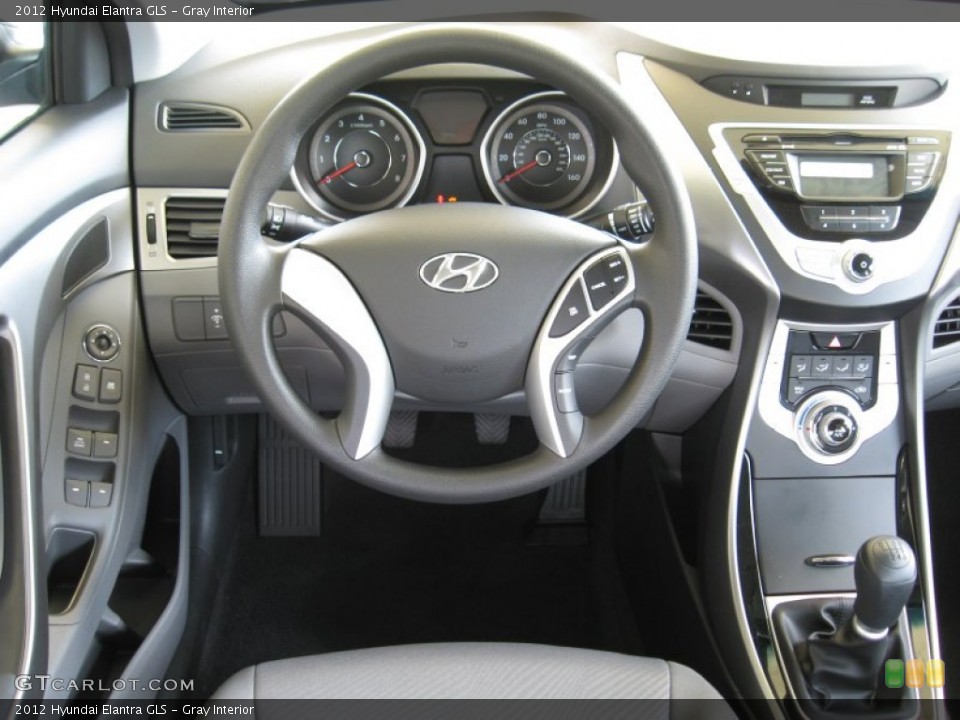Gray Interior Dashboard for the 2012 Hyundai Elantra GLS #52924231