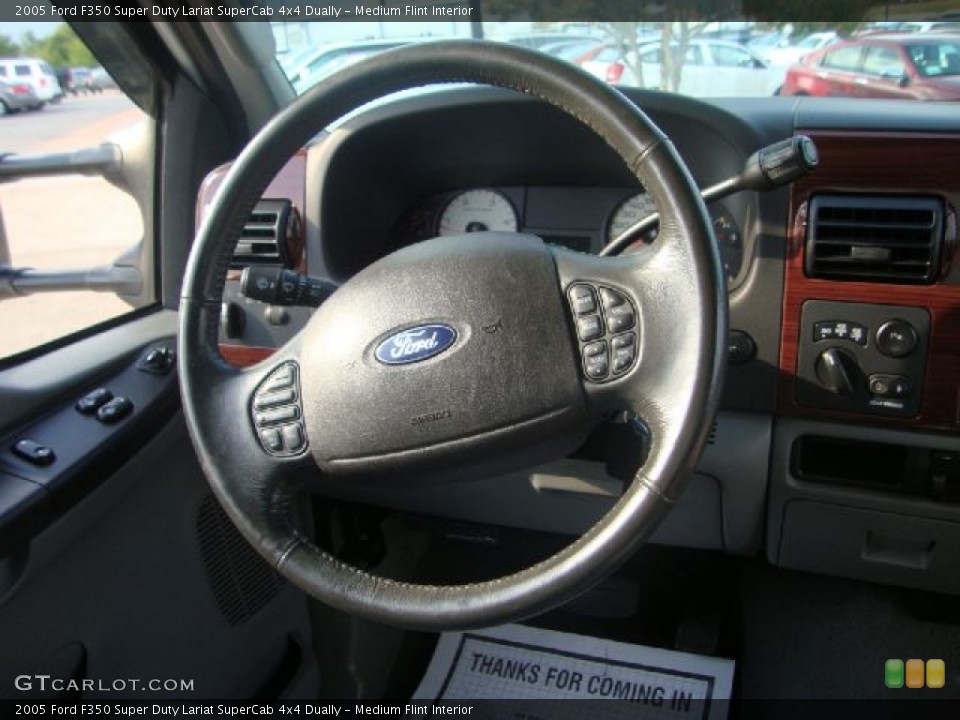 Medium Flint Interior Steering Wheel for the 2005 Ford F350 Super Duty Lariat SuperCab 4x4 Dually #52924972