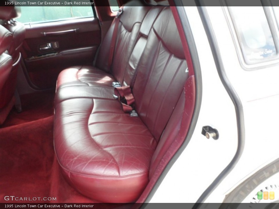 Dark Red 1995 Lincoln Town Car Interiors
