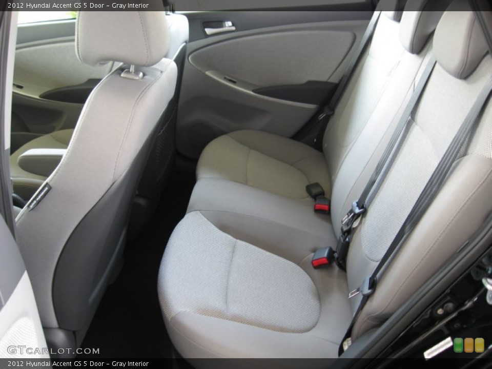 Gray Interior Photo for the 2012 Hyundai Accent GS 5 Door #52925344