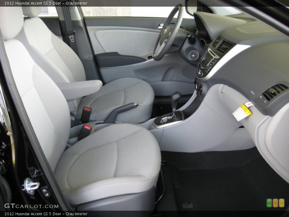 Gray Interior Photo for the 2012 Hyundai Accent GS 5 Door #52925392