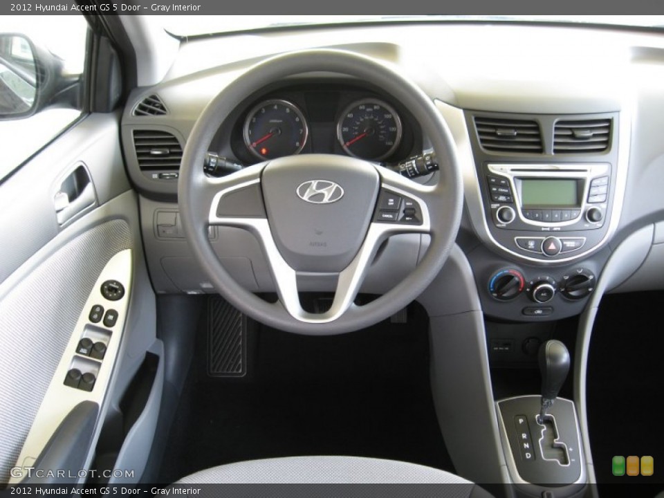 Gray Interior Dashboard for the 2012 Hyundai Accent GS 5 Door #52925440