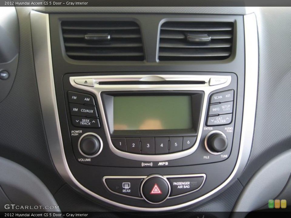 Gray Interior Audio System for the 2012 Hyundai Accent GS 5 Door #52925464