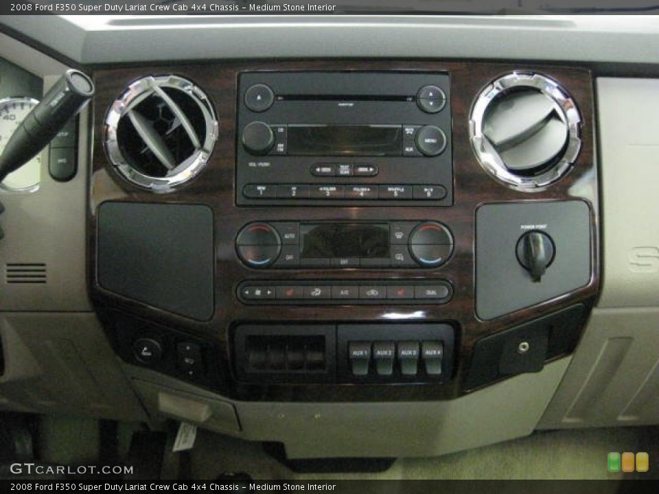 Medium Stone Interior Controls for the 2008 Ford F350 Super Duty Lariat Crew Cab 4x4 Chassis #52927832