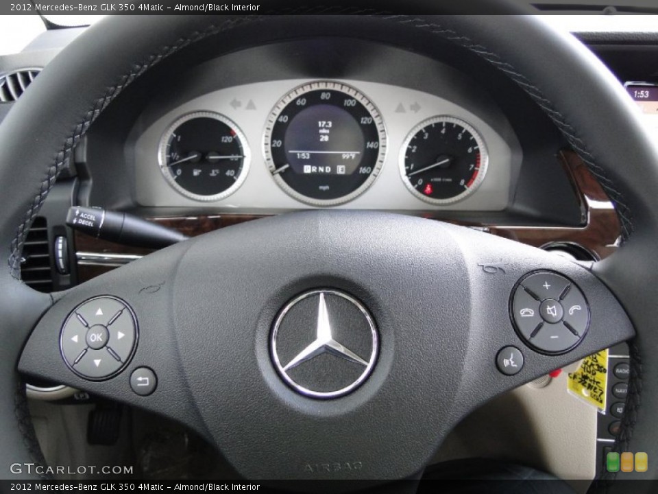 Almond/Black Interior Steering Wheel for the 2012 Mercedes-Benz GLK 350 4Matic #52928640