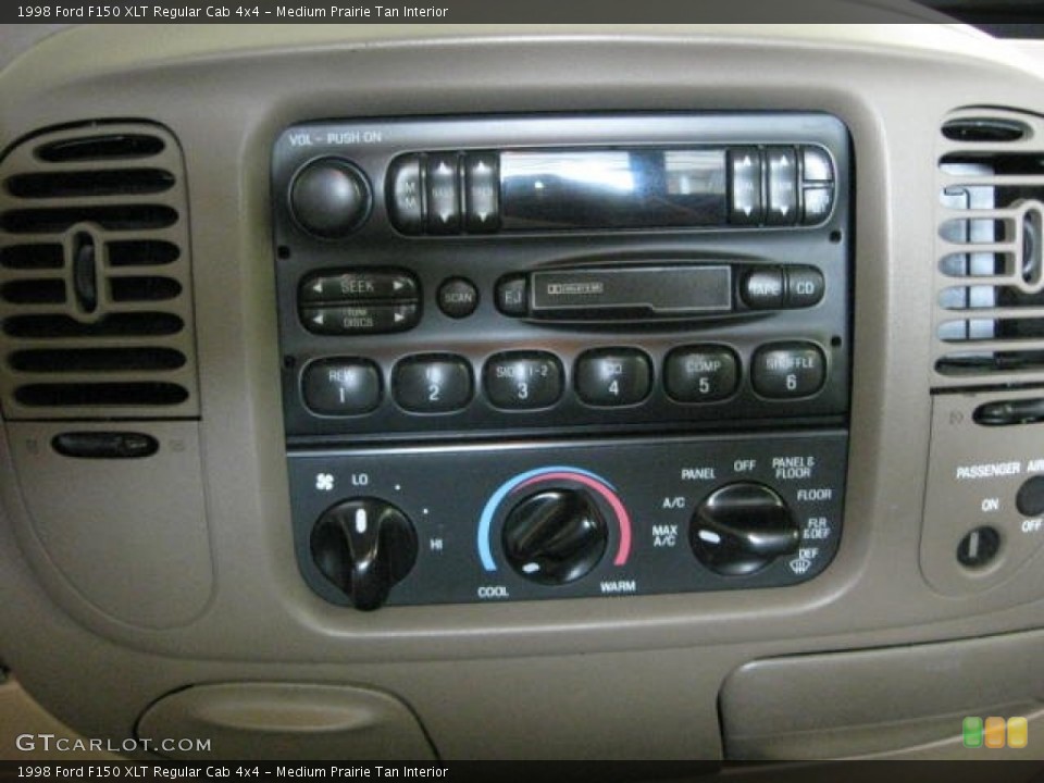 Medium Prairie Tan Interior Audio System for the 1998 Ford F150 XLT Regular Cab 4x4 #52929143