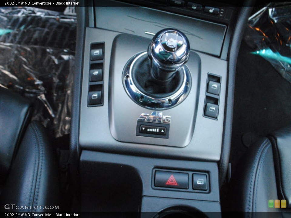 Black Interior Transmission for the 2002 BMW M3 Convertible #52929198