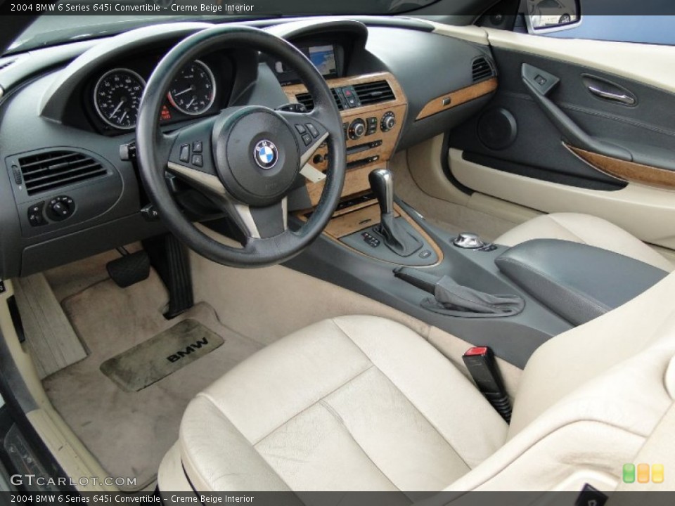 Creme Beige Interior Prime Interior for the 2004 BMW 6 Series 645i Convertible #52929678