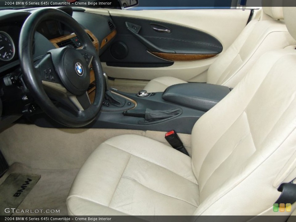 Creme Beige Interior Photo for the 2004 BMW 6 Series 645i Convertible #52929690