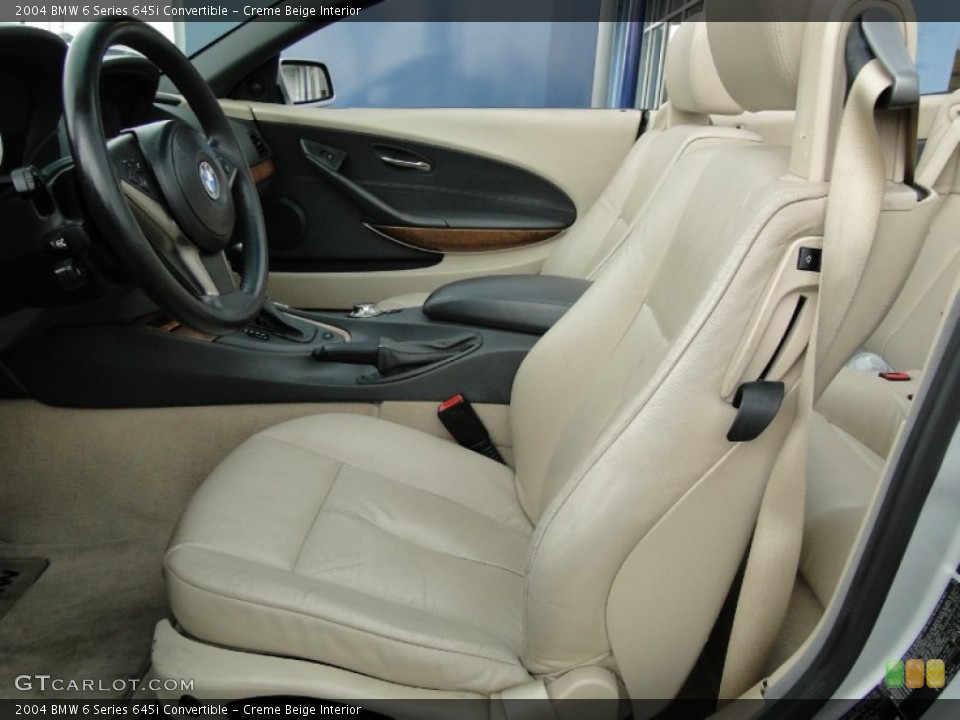 Creme Beige Interior Photo for the 2004 BMW 6 Series 645i Convertible #52929699