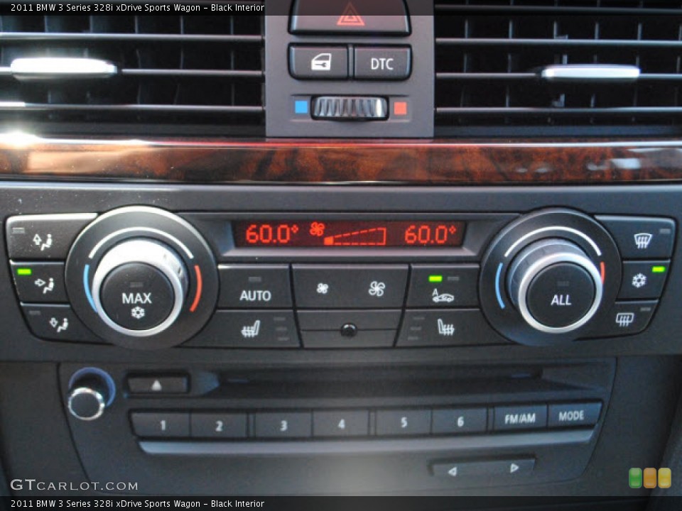 Black Interior Controls for the 2011 BMW 3 Series 328i xDrive Sports Wagon #52931319