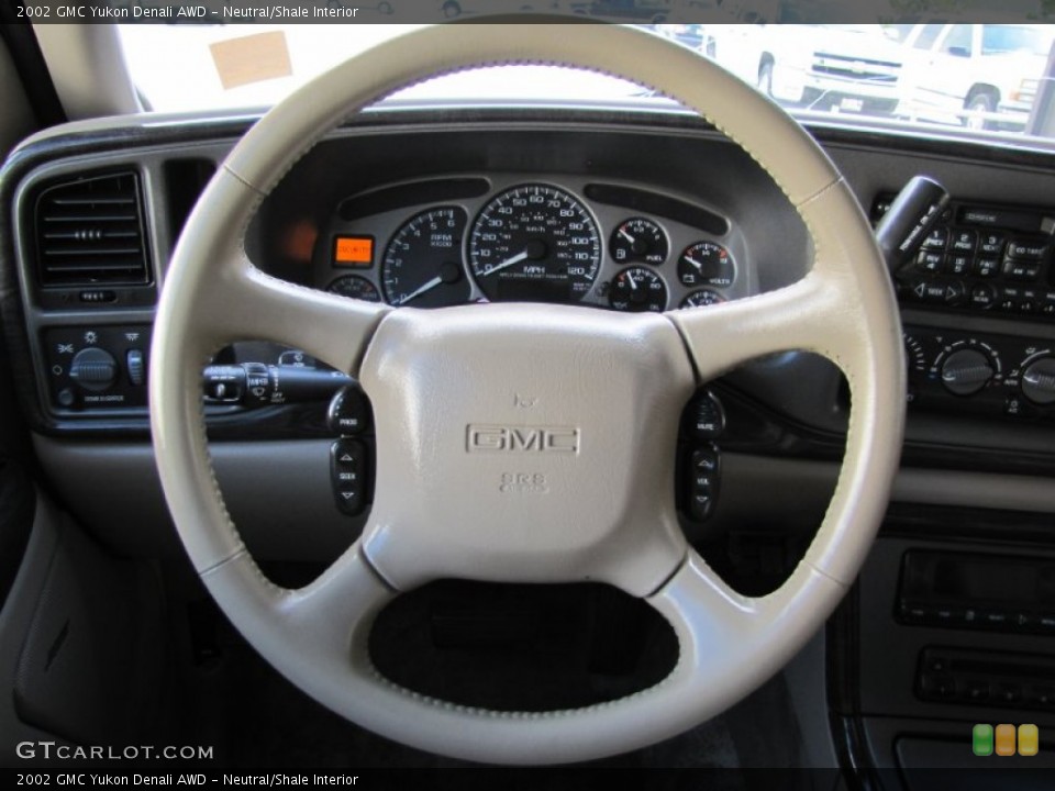 Neutral/Shale Interior Steering Wheel for the 2002 GMC Yukon Denali AWD #52934625