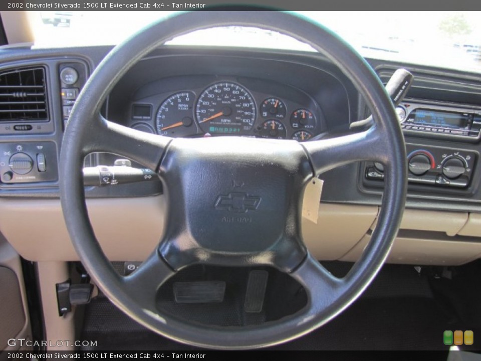 Tan Interior Steering Wheel for the 2002 Chevrolet Silverado 1500 LT Extended Cab 4x4 #52936590