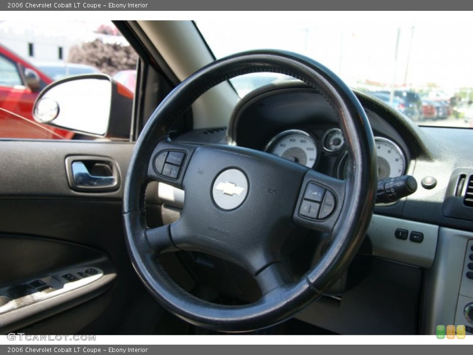 Ebony Interior Steering Wheel for the 2006 Chevrolet Cobalt LT Coupe #52937448