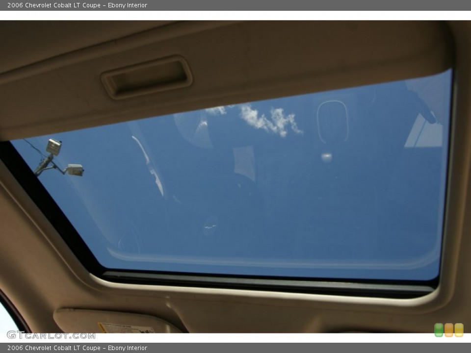Ebony Interior Sunroof for the 2006 Chevrolet Cobalt LT Coupe #52937457