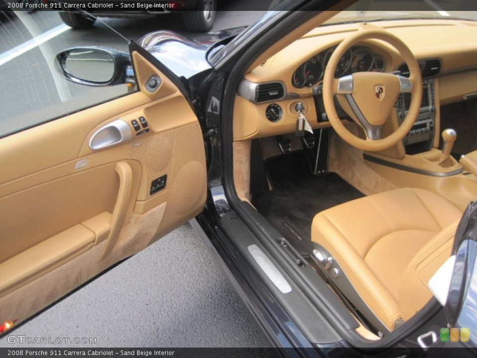 Sand Beige Interior Photo for the 2008 Porsche 911 Carrera Cabriolet #52940250