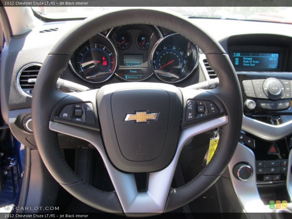 Jet Black Interior Steering Wheel for the 2012 Chevrolet Cruze LT/RS #52941860