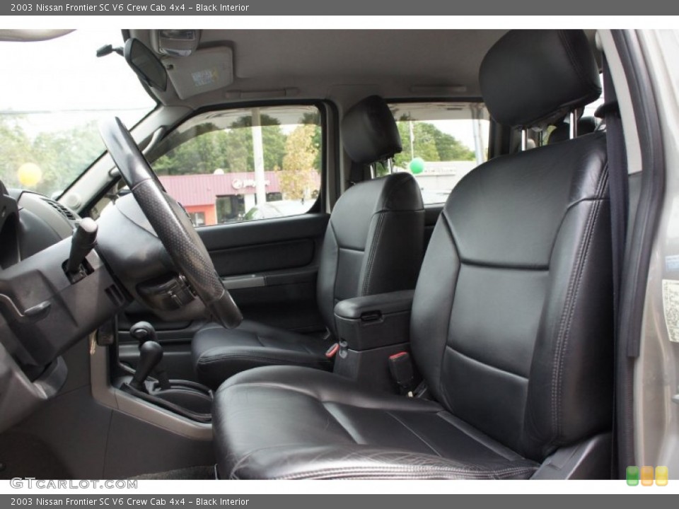 Black Interior Photo for the 2003 Nissan Frontier SC V6 Crew Cab 4x4 #52941930