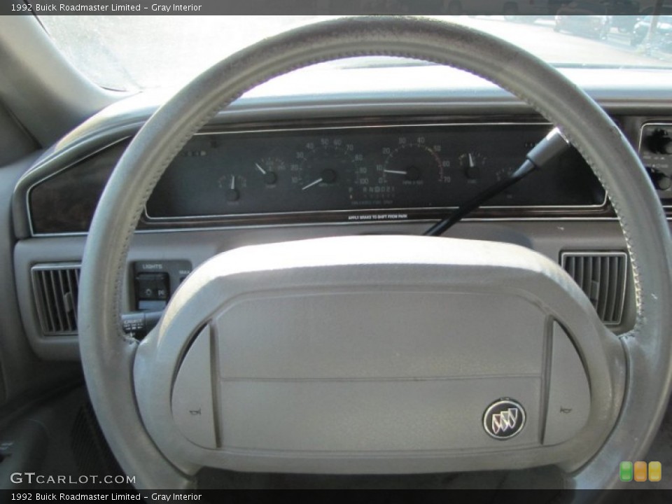 Gray Interior Steering Wheel for the 1992 Buick Roadmaster Limited #52942584