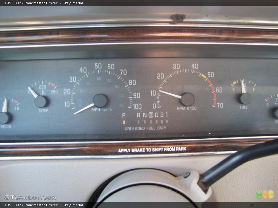 Gray Interior Gauges for the 1992 Buick Roadmaster Limited #52942602