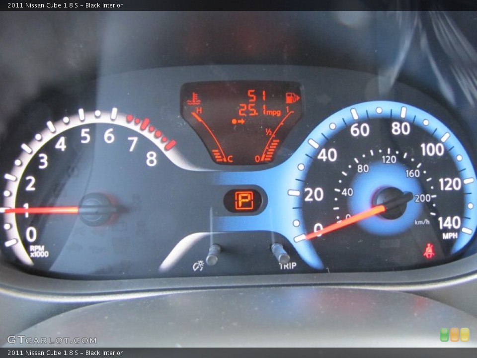 Black Interior Gauges for the 2011 Nissan Cube 1.8 S #52943694