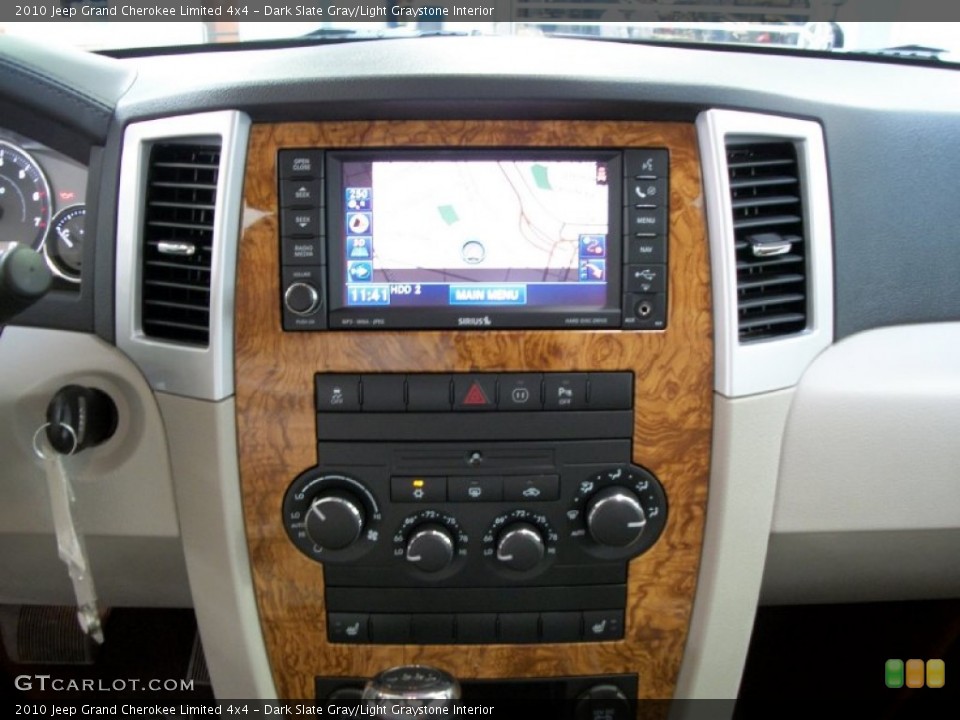 Dark Slate Gray/Light Graystone Interior Controls for the 2010 Jeep Grand Cherokee Limited 4x4 #52944180