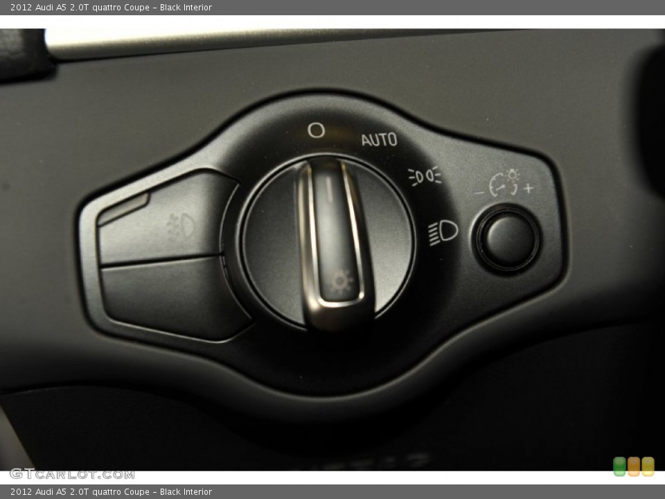 Black Interior Controls for the 2012 Audi A5 2.0T quattro Coupe #52946778