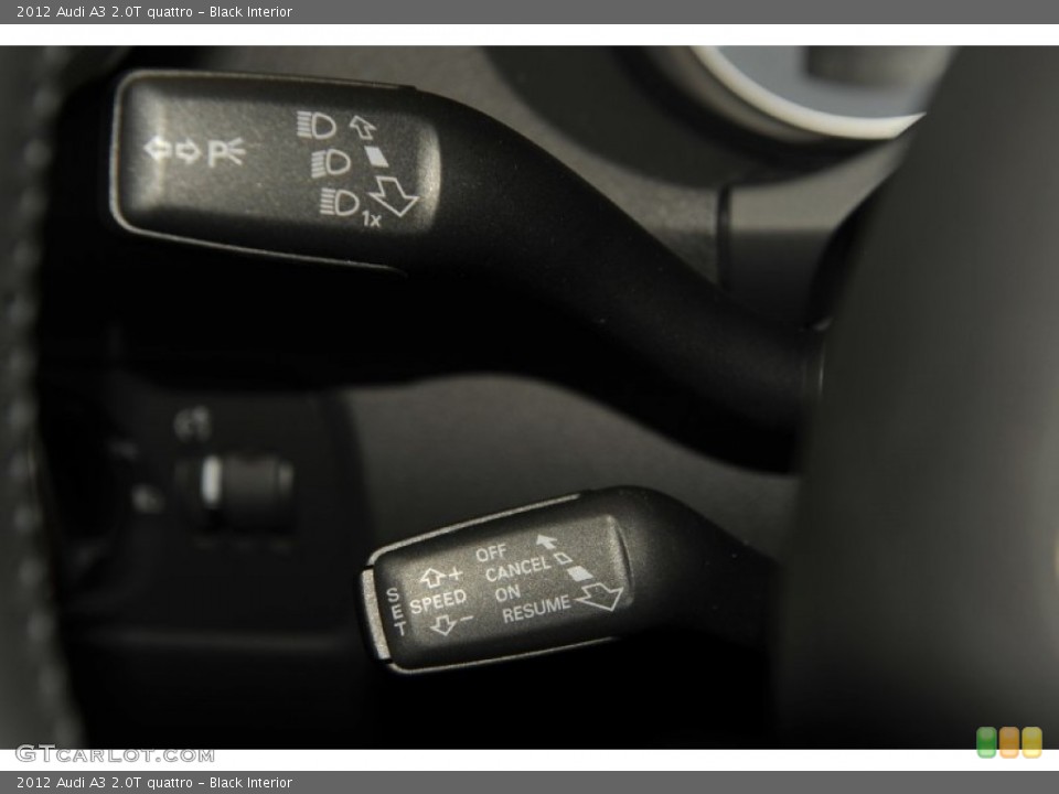 Black Interior Controls for the 2012 Audi A3 2.0T quattro #52947165