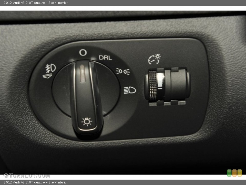 Black Interior Controls for the 2012 Audi A3 2.0T quattro #52947180