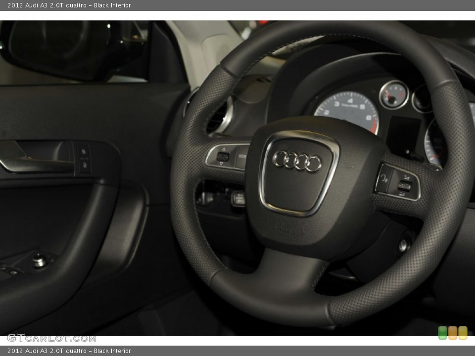 Black Interior Steering Wheel for the 2012 Audi A3 2.0T quattro #52947252
