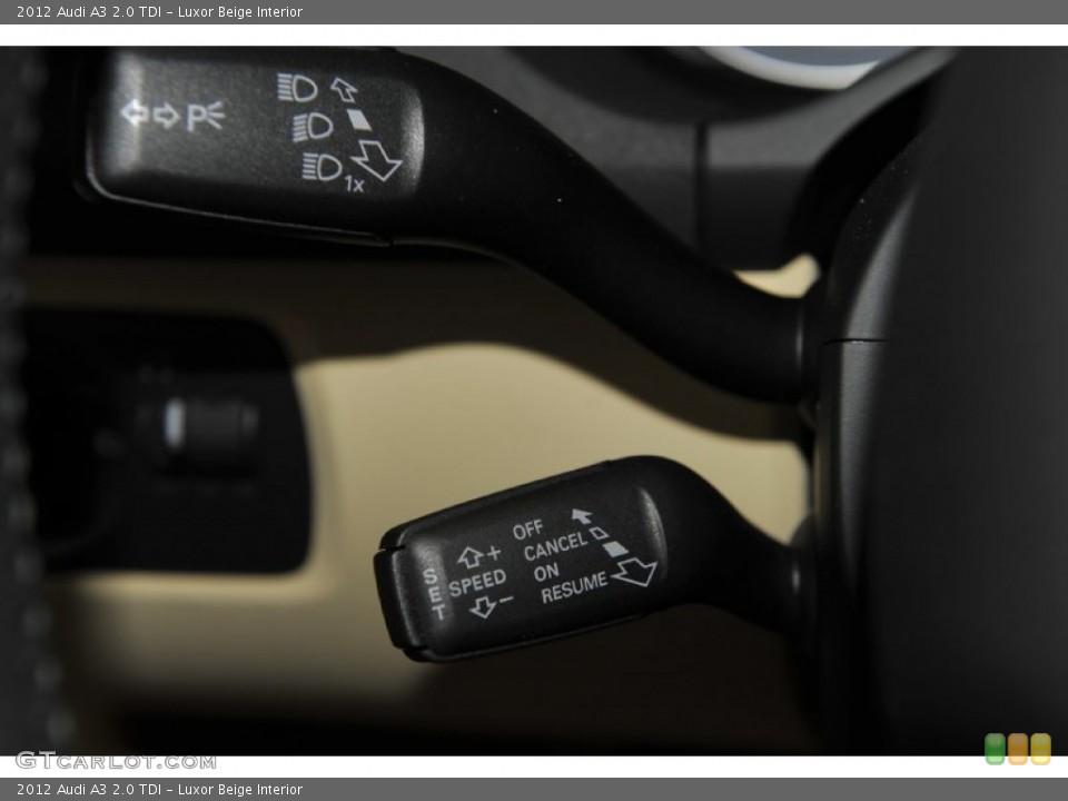 Luxor Beige Interior Controls for the 2012 Audi A3 2.0 TDI #52947603