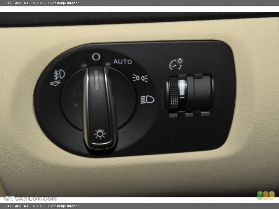 Luxor Beige Interior Controls for the 2012 Audi A3 2.0 TDI #52947615