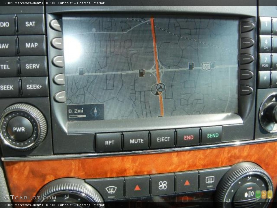 Charcoal Interior Navigation for the 2005 Mercedes-Benz CLK 500 Cabriolet #52948041
