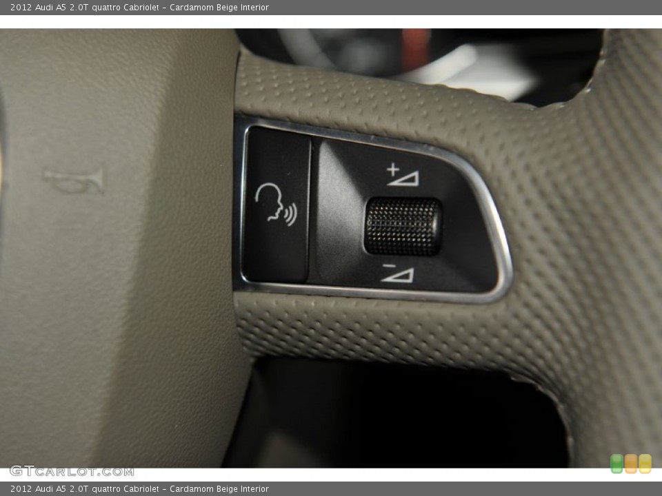 Cardamom Beige Interior Controls for the 2012 Audi A5 2.0T quattro Cabriolet #52948077