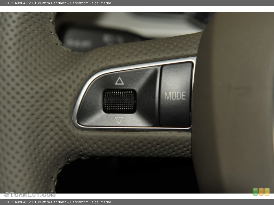Cardamom Beige Interior Controls for the 2012 Audi A5 2.0T quattro Cabriolet #52948092