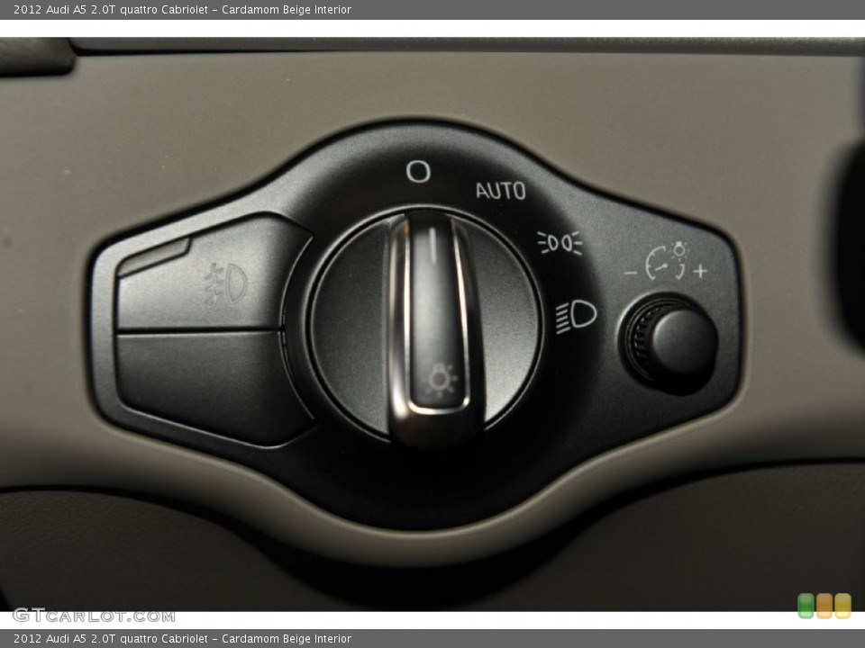 Cardamom Beige Interior Controls for the 2012 Audi A5 2.0T quattro Cabriolet #52948116