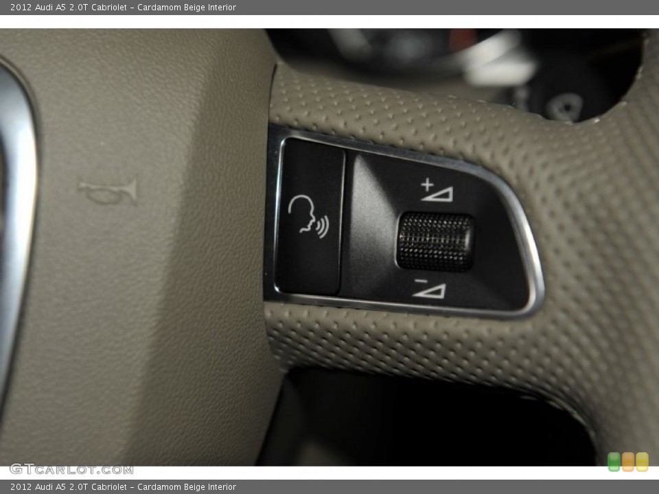 Cardamom Beige Interior Controls for the 2012 Audi A5 2.0T Cabriolet #52948566