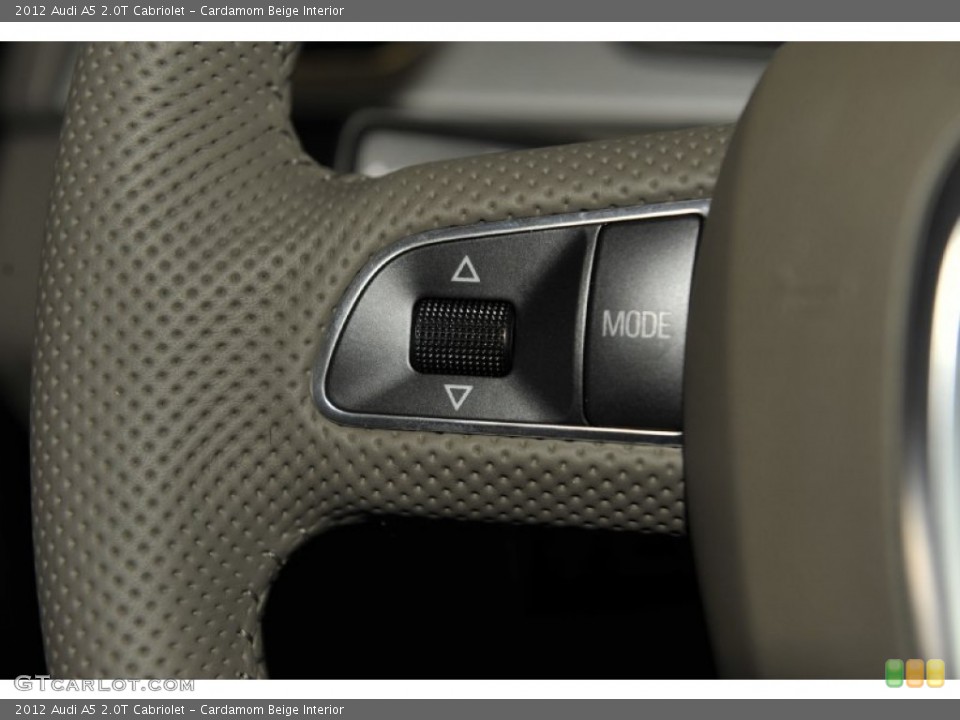 Cardamom Beige Interior Controls for the 2012 Audi A5 2.0T Cabriolet #52948581
