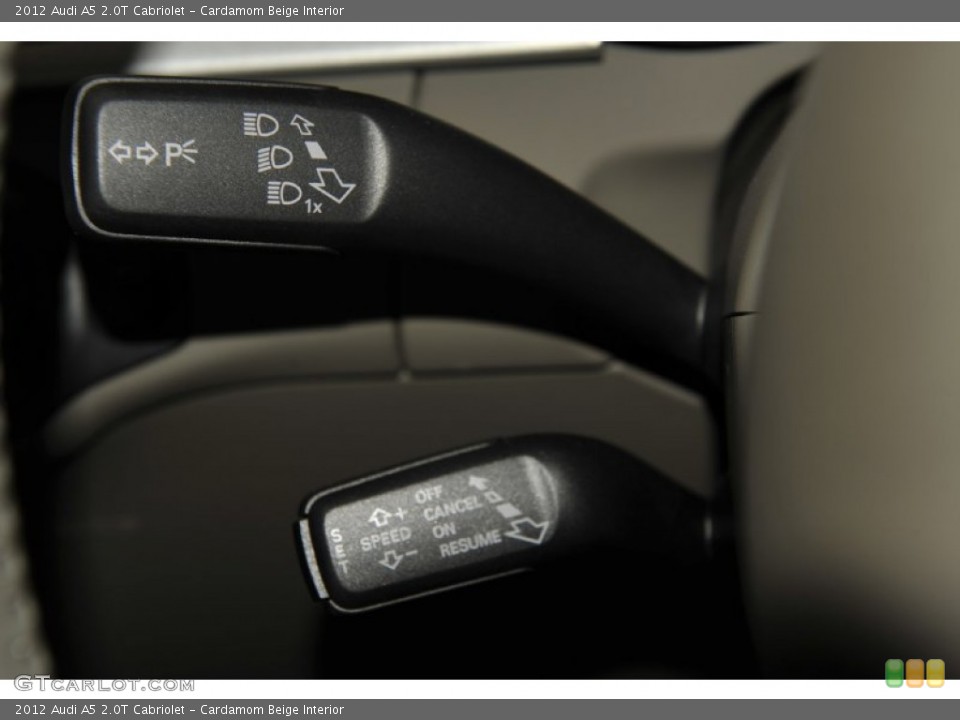 Cardamom Beige Interior Controls for the 2012 Audi A5 2.0T Cabriolet #52948593