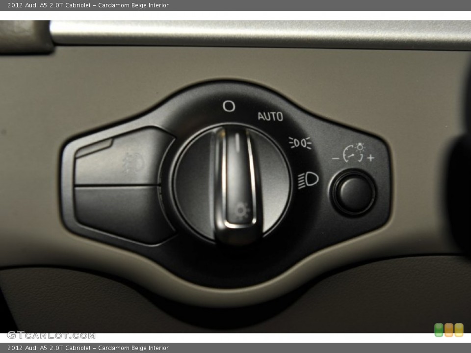 Cardamom Beige Interior Controls for the 2012 Audi A5 2.0T Cabriolet #52948608