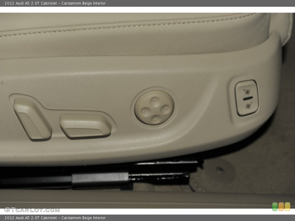 Cardamom Beige Interior Controls for the 2012 Audi A5 2.0T Cabriolet #52948719