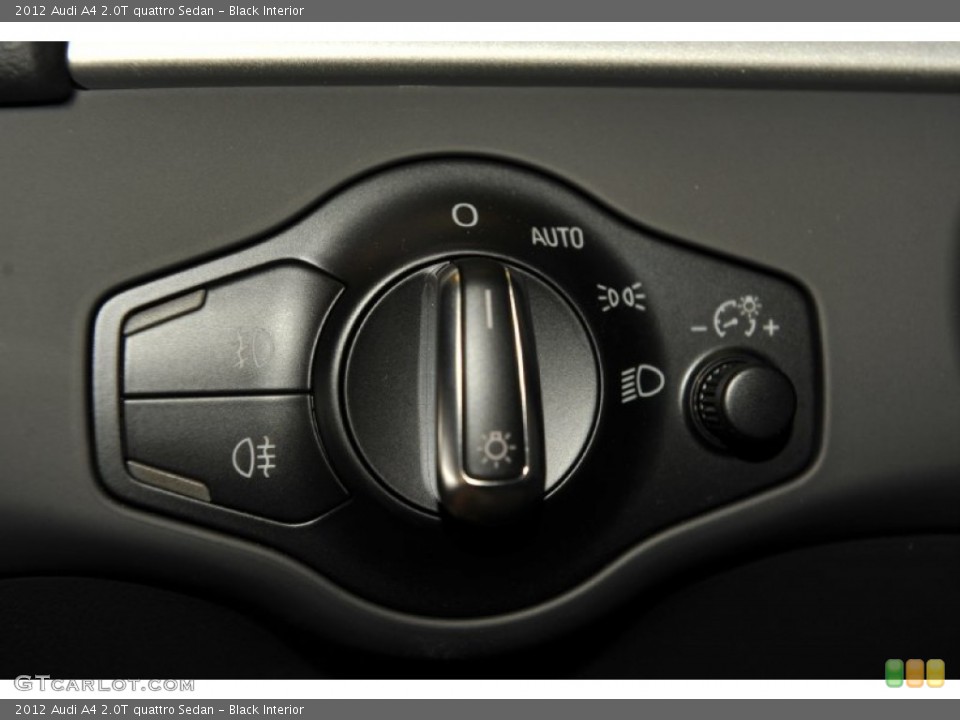 Black Interior Controls for the 2012 Audi A4 2.0T quattro Sedan #52949667