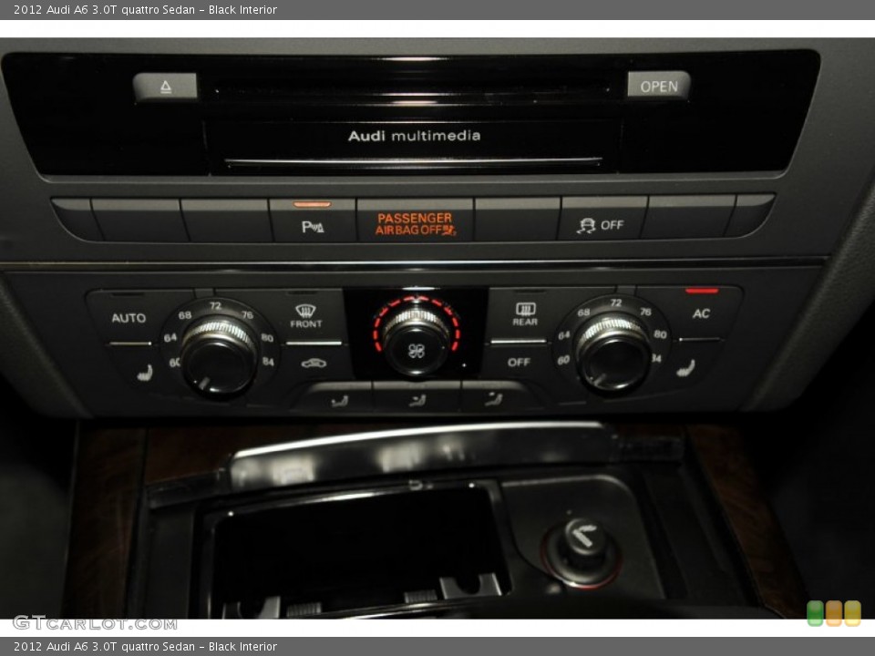 Black Interior Controls for the 2012 Audi A6 3.0T quattro Sedan #52950123