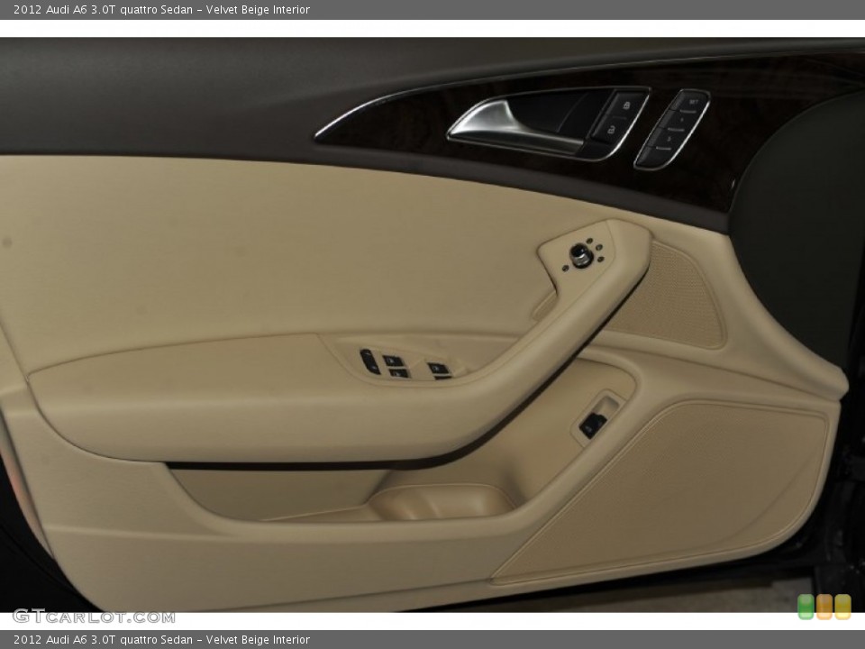 Velvet Beige Interior Door Panel for the 2012 Audi A6 3.0T quattro Sedan #52950384