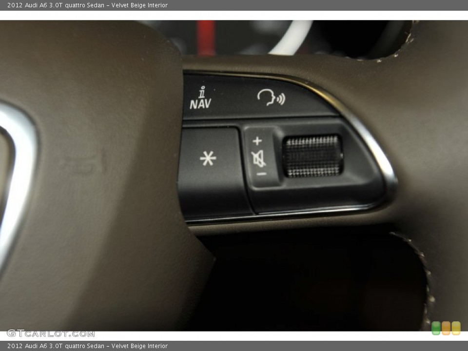 Velvet Beige Interior Controls for the 2012 Audi A6 3.0T quattro Sedan #52950588