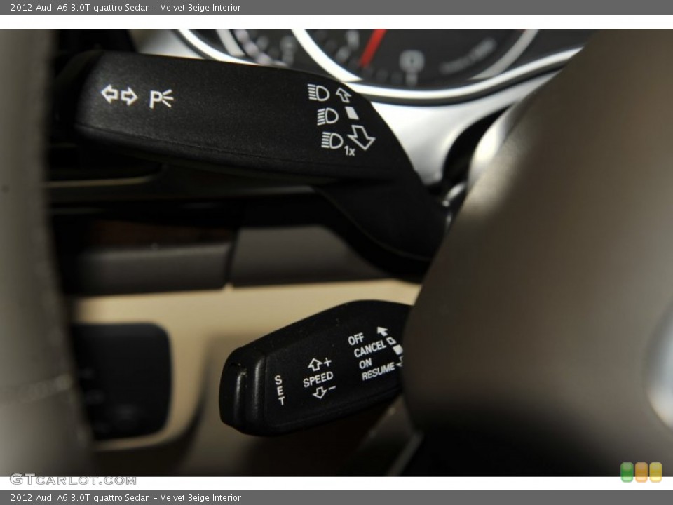 Velvet Beige Interior Controls for the 2012 Audi A6 3.0T quattro Sedan #52950609