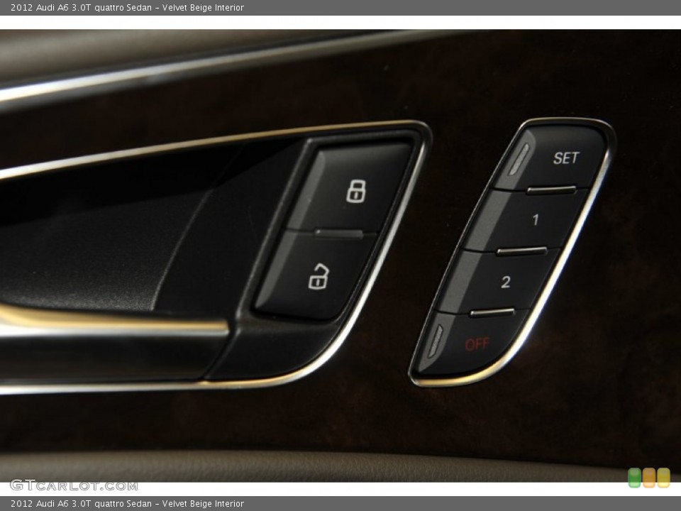 Velvet Beige Interior Controls for the 2012 Audi A6 3.0T quattro Sedan #52950951