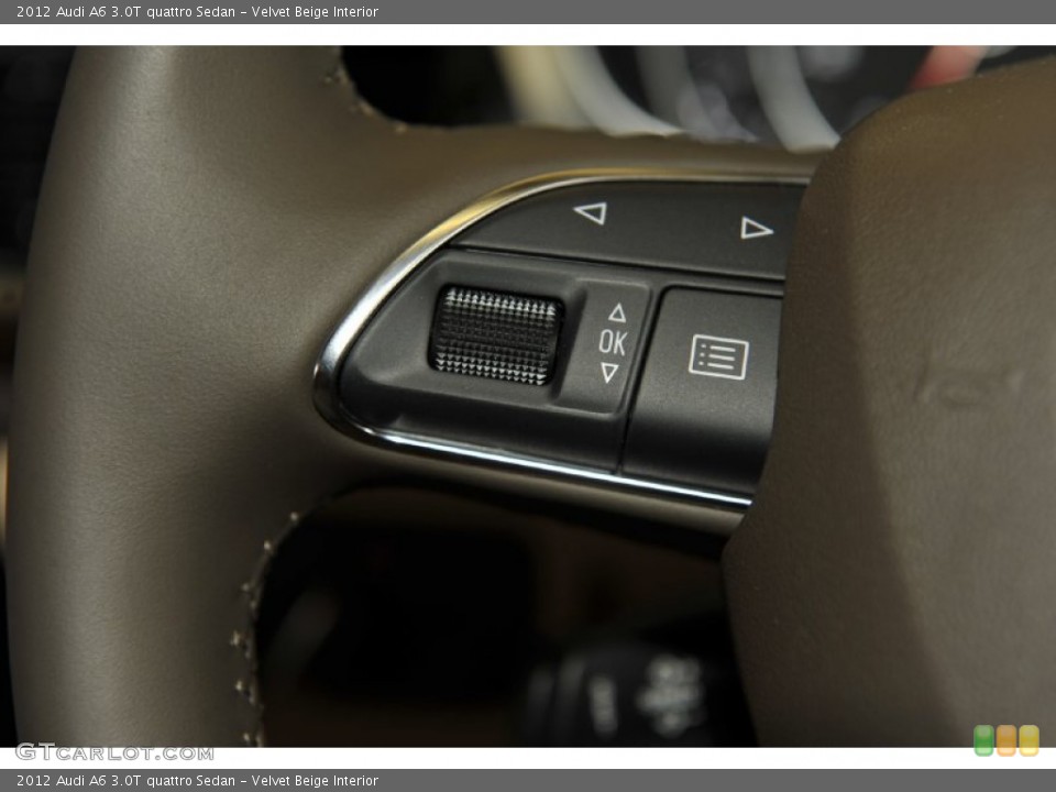 Velvet Beige Interior Controls for the 2012 Audi A6 3.0T quattro Sedan #52951155